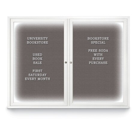United Visual Products Indoor Enclosed Combo Board, 42"x32", Black Frame/Green & Black UVCB4232B-GREEN-BLACK